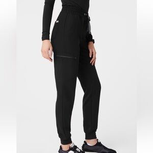 FIGS: Black High waisted joggers xxsp